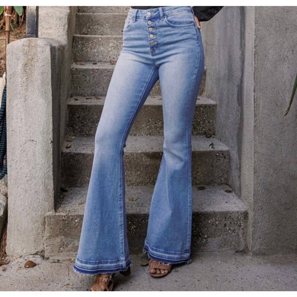 Flying Monkey Super High-Rise Flare Jeans size 30